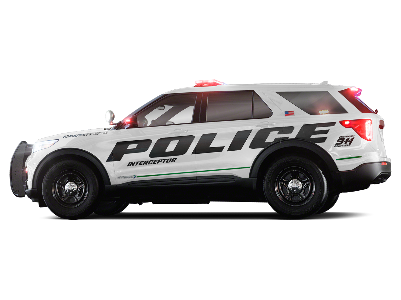 2021 Ford Police Interceptor Utility — rear three-quarter view