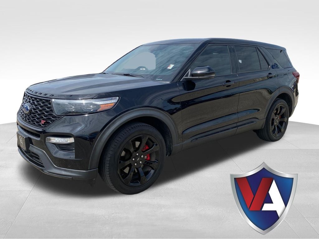2022 Ford Explorer ST in Black Metallic — front three-quarter view
