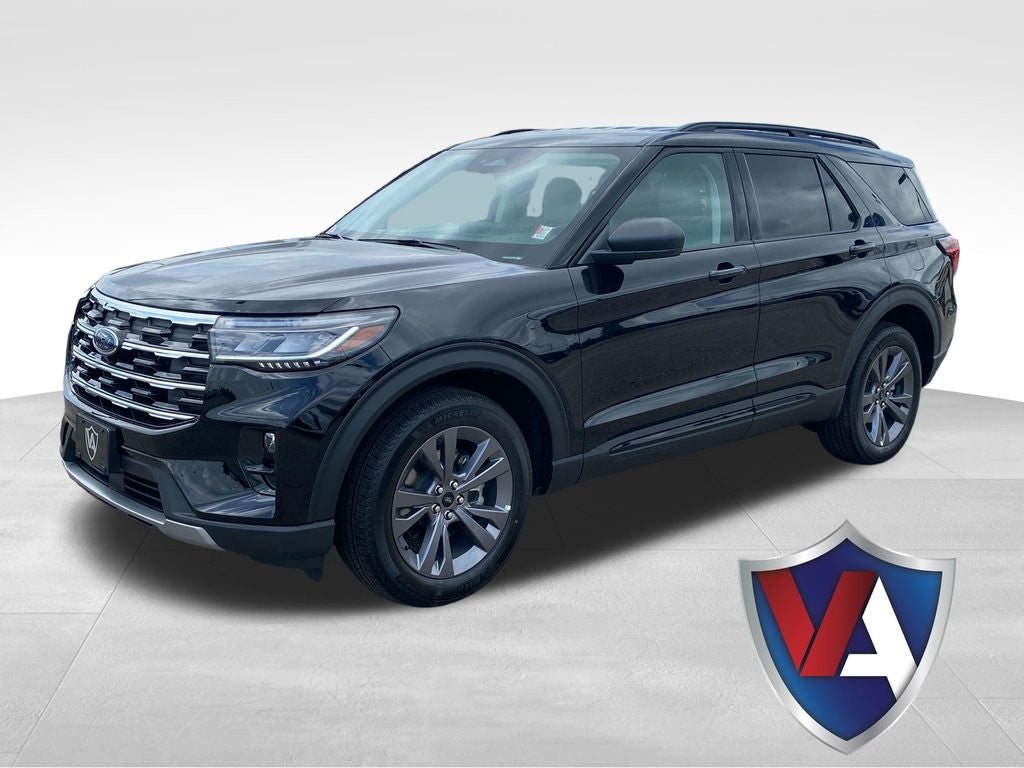 2026 Ford Explorer Active in Black Metallic — front three-quarter view