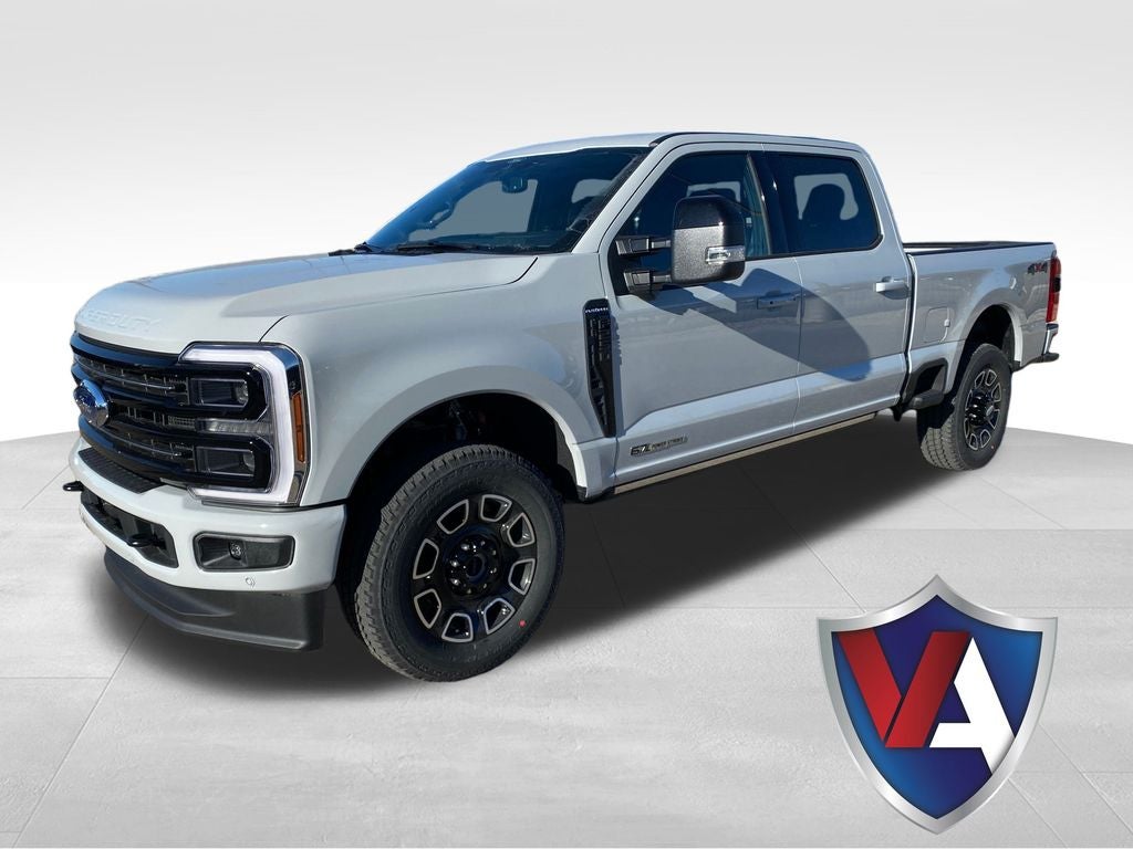 2026 Ford F-250SD Platinum in Avalanche — front three-quarter view