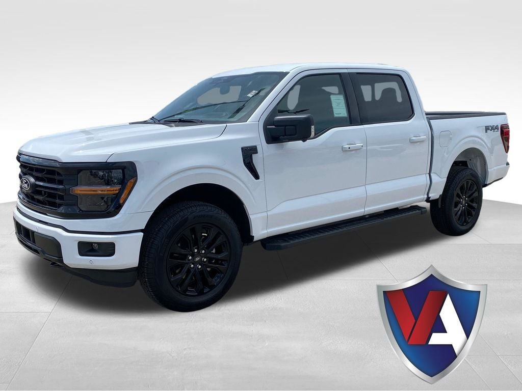 2026 Ford F-150 XLT in Oxford White — front three-quarter view