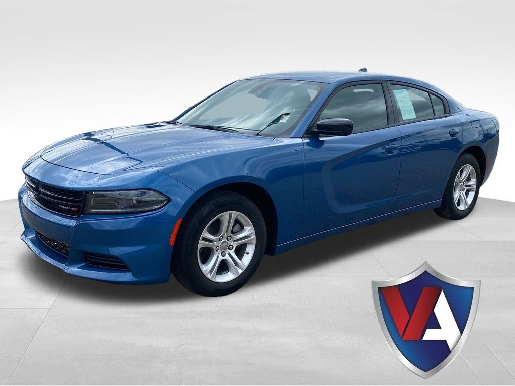 2023 Dodge Charger SXT in Frostbite — front three-quarter view