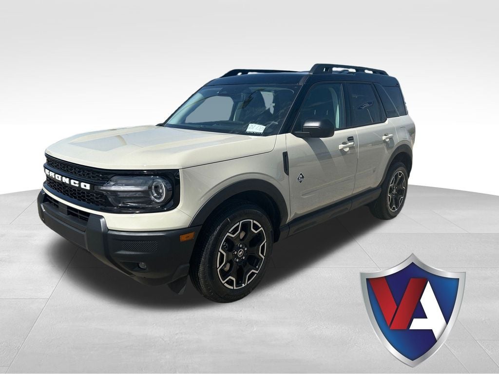 2025 Ford Bronco Sport Outer Banks in Desert Sand — front three-quarter view